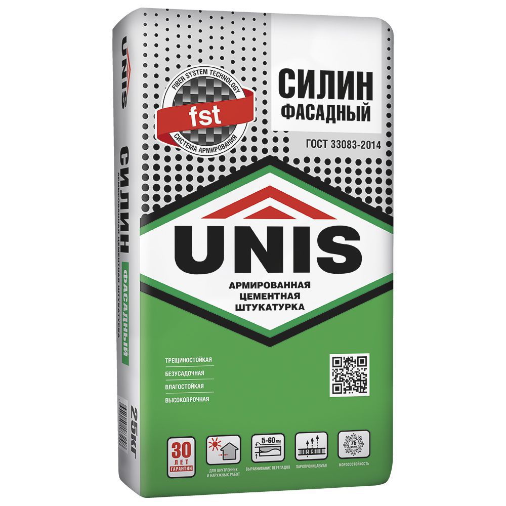 Фасадная армированная штукатурка СИЛИН ФАСАДНЫЙ, 25 кг - картинка 2