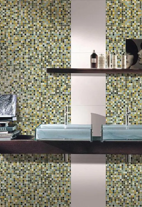 Мозаика стеклянная с камнем Bonaparte - картинка 1